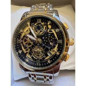 Poedagar Skeleton Moonphase Watch
